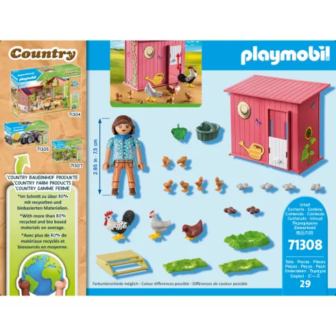 Playmobil 71308 Tyúkól csibékkel