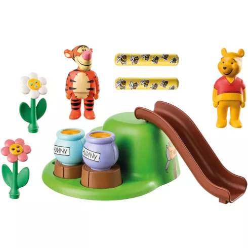 Playmobil 71317 1.2.3 Disney Micimackó és Tigris méhecskés kertje