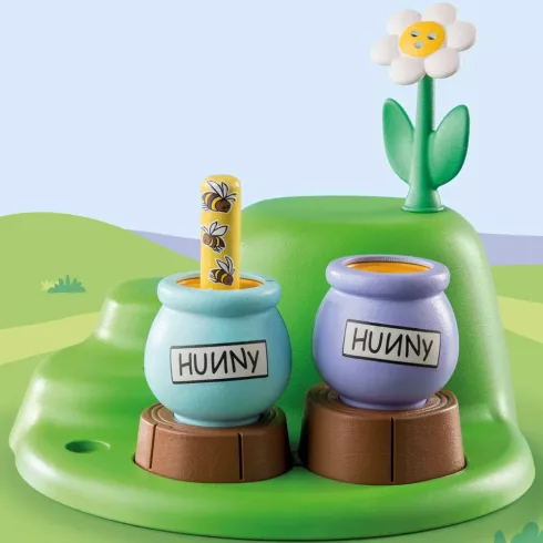 Playmobil 71317 1.2.3 Disney Micimackó és Tigris méhecskés kertje