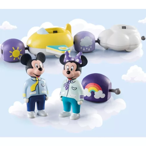 Playmobil 71320 1.2.3 Disney Mickey és Minnie felhőrepülővel