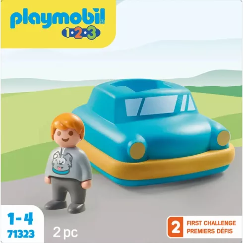 Playmobil 71323 1.2.3 Lendkerekes autó