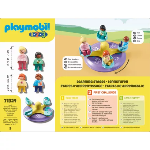 Playmobil 71324 1.2.3 Számkörhinta