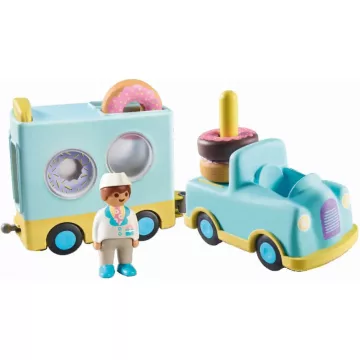   Playmobil 71325 1.2.3 Fánkos autó rakodó és formaválogató funkcióval