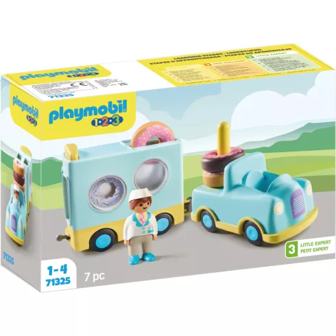 Playmobil 71325 1.2.3 Fánkos autó rakodó és formaválogató funkcióval