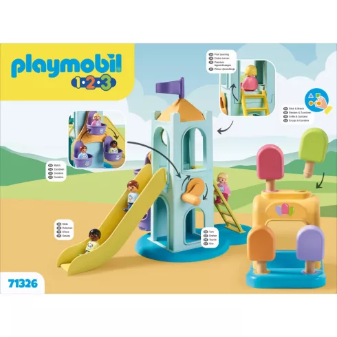 Playmobil 71326 1.2.3 Játszótér fagyizóval