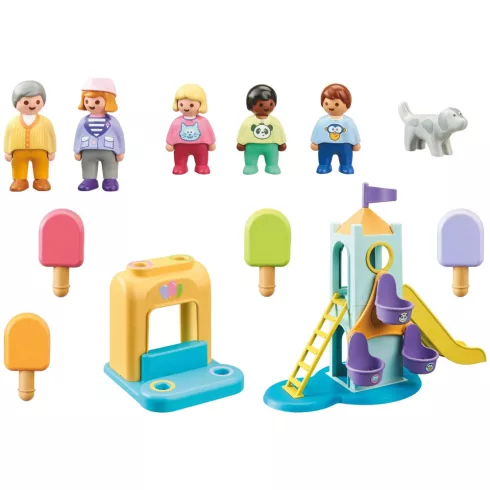 Playmobil 71326 1.2.3 Játszótér fagyizóval