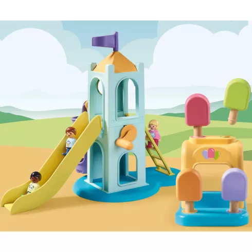 Playmobil 71326 1.2.3 Játszótér fagyizóval
