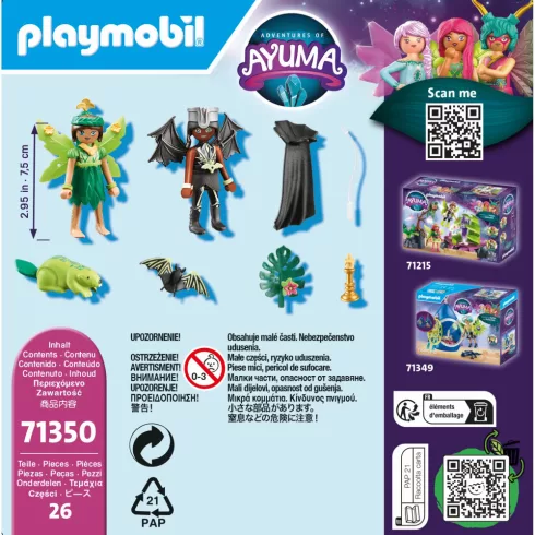 Playmobil 71350 Ayuma - Erdei tündér és Denevértündér lélekállataikkal