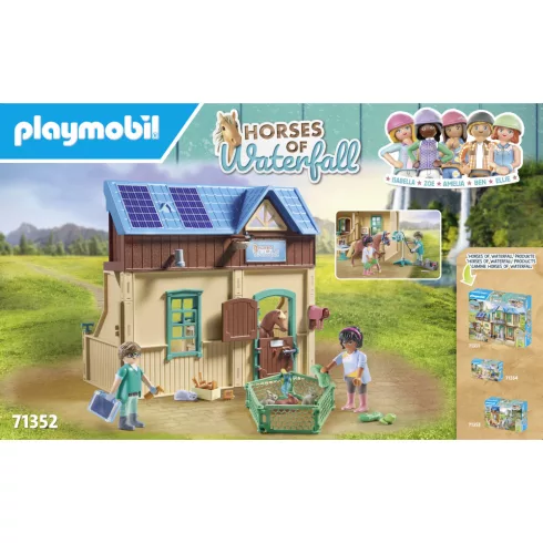 Playmobil 71352 Horses of Waterfall - Állatorvosi rendelő lóterapeutával (csomagolássérült)