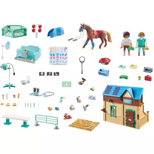 Playmobil 71352 Horses of Waterfall - Állatorvosi rendelő lóterapeutával (csomagolássérült)