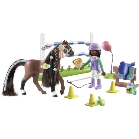 Playmobil 71355 Horses of Waterfall - Zoe és Blaze ugratópályával