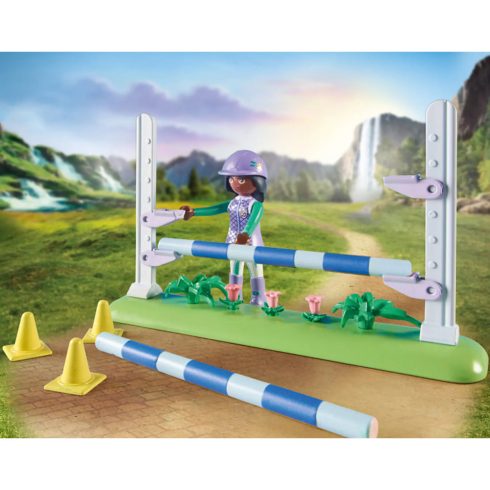 Playmobil 71355 Horses of Waterfall - Zoe és Blaze ugratópályával