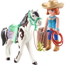  Playmobil 71358 Horses of Waterfall - Ellie és Sawdust western lovasgyakorlatai