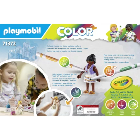 Playmobil 71372 Color - Ruhaszalon színező filctollal