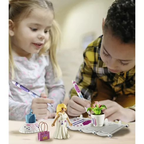 Playmobil 71372 Color - Ruhaszalon színező filctollal