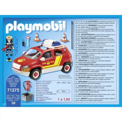Playmobil 71375 Sürgősségi tűzoltóautó fénnyel és hanggal