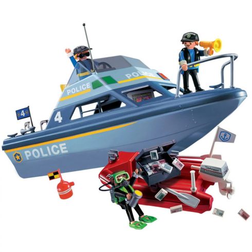 Playmobil 71394 Rendőrségi motorcsónak víz alatti motorral