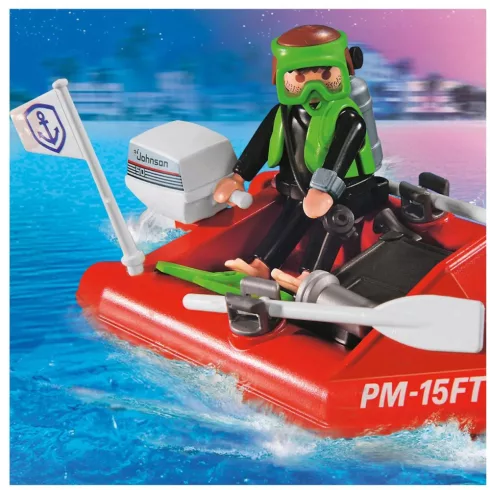 Playmobil 71394 Rendőrségi motorcsónak víz alatti motorral
