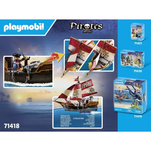 Playmobil 71418 Vitorlás kalózhajó