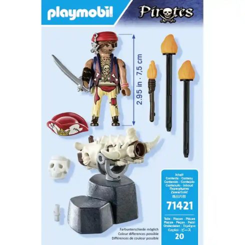 Playmobil 71421 Kalóz csontváz ágyúval