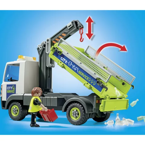 Playmobil 71431 Üveghulladék gyűjtő kukásautó