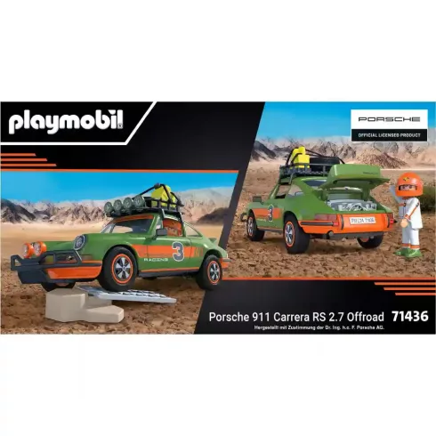 Playmobil 71436 Porsche 911 Carrera RS 2.7 Offroad versenyautó
