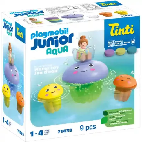 Playmobil 71439 Junior Aqua Tinti - Színes medúza család fürdőjáték