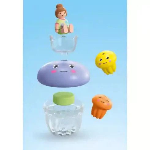 Playmobil 71439 Junior Aqua Tinti - Színes medúza család fürdőjáték