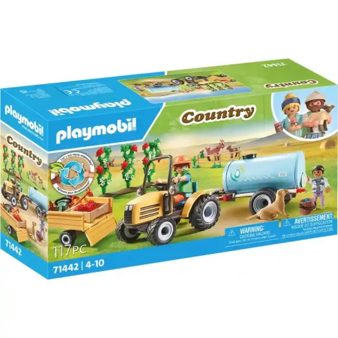 Playmobil 71442 Traktor utánfutóval és víztartállyal