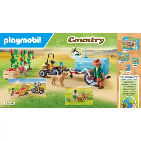 Playmobil 71442 Traktor utánfutóval és víztartállyal