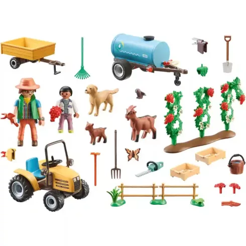 Playmobil 71442 Traktor utánfutóval és víztartállyal