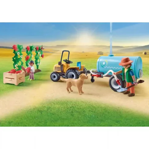 Playmobil 71442 Traktor utánfutóval és víztartállyal