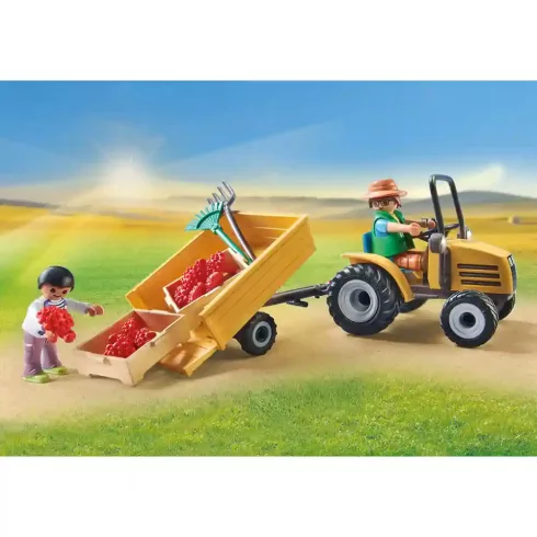 Playmobil 71442 Traktor utánfutóval és víztartállyal