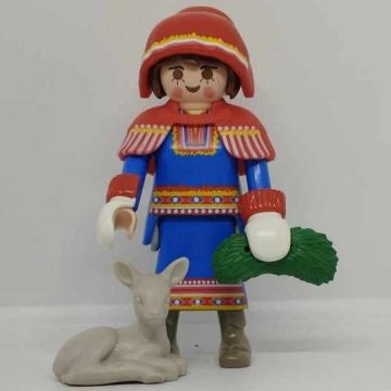   Playmobil 71456 Lappföldi nő népviseletben őzikével zsákbamacska figura 25. sorozat (lányoknak)
