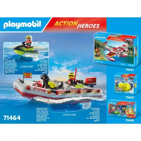 Playmobil 71464 Tűzoltócsónak jet-skivel