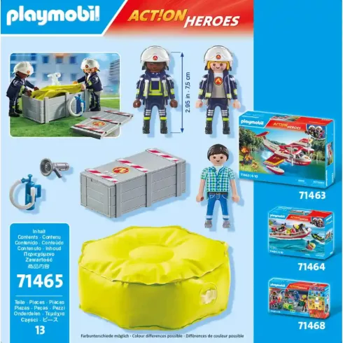 Playmobil 71465 Tűzoltók légpárnával