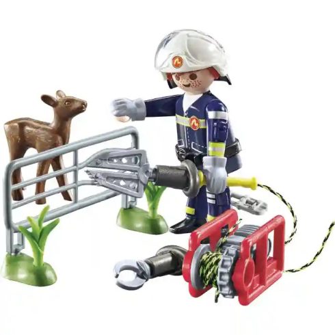 Playmobil 71467 Tűzoltó állatmentés közben