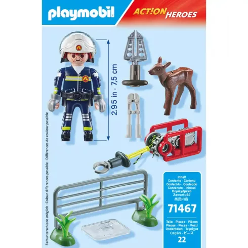 Playmobil 71467 Tűzoltó állatmentés közben