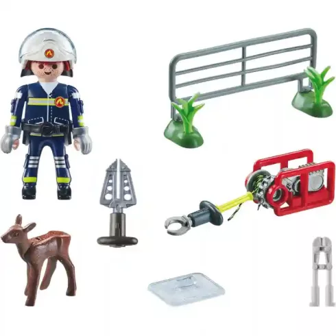 Playmobil 71467 Tűzoltó állatmentés közben