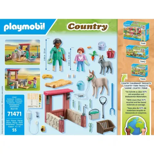 Playmobil 71471 Állatorvos szamarakkal a farmon
