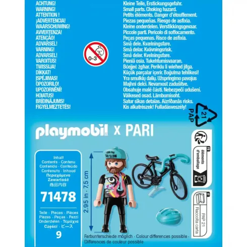 Playmobil 71478 Paul, a bicikliversenyző