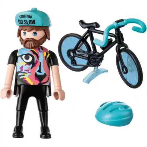 Playmobil 71478 Paul, a bicikliversenyző