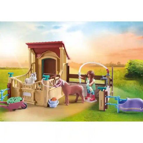 Playmobil 71494 Horses of Waterfall - Istálló lómosóval