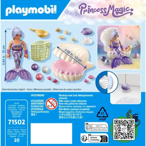 Playmobil 71502 Sellő gyöngyház kagylóval