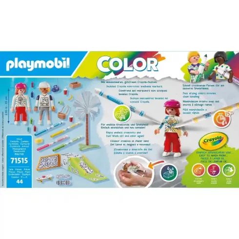 Playmobil 71515 Color - Gördeszkapark színező filctollal