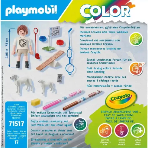 Playmobil 71517 Color - Kutyaiskola színező filctollal