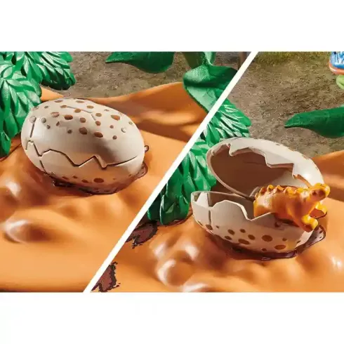 Playmobil 71526 Stegosaurus fészek Velociraptor dínóval