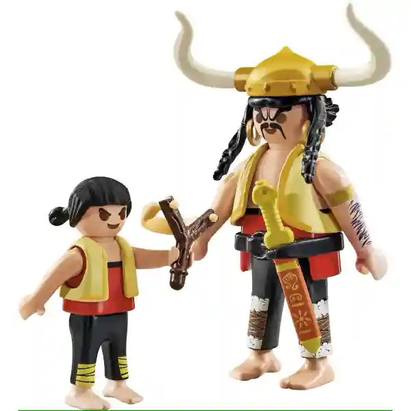 PLAYMOBIL Asterix 71545 – Costa Y Bravo & Pepe Mit Schwert Und Steinschleuder, Für Kinder Ab 5 Jahren