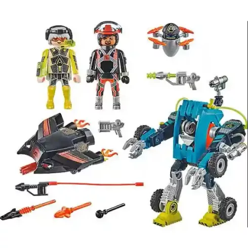 Playmobil 71578 Átalakítható harci robot vs. repülőgép csatája