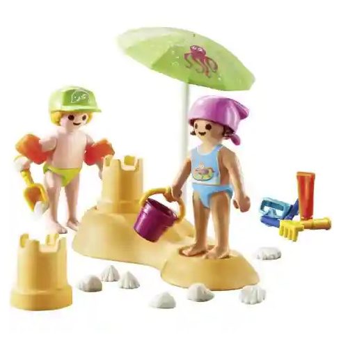 Playmobil 71581 Strandoló gyerekek homokvárral